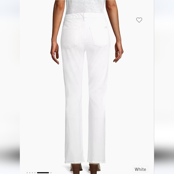 NWT $108 Jen by 7 For All Mankind Slim Bootcut Sculpting Jeans In White - Picture 2 of 6